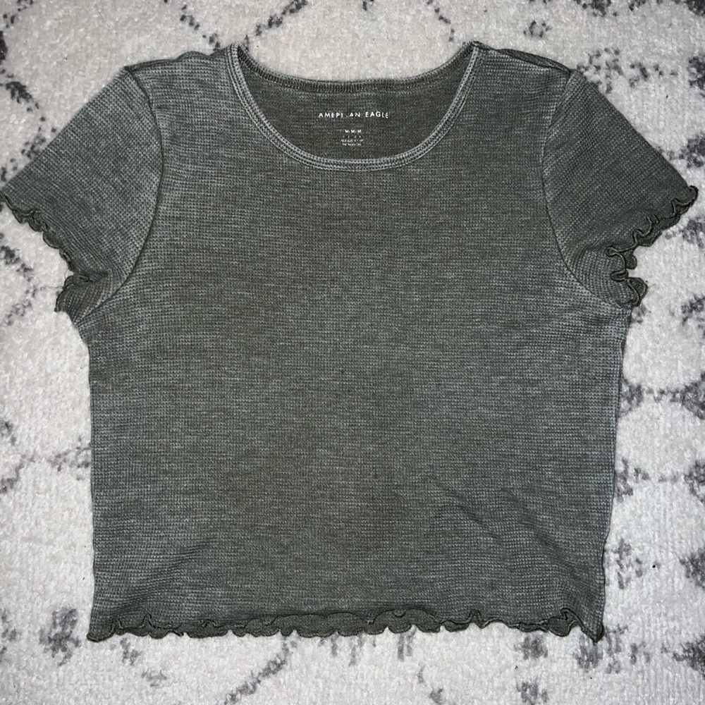 American Eagle crop top, size M and in dark green